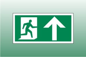 Exit Sign Up - Fire Exit Up Signs